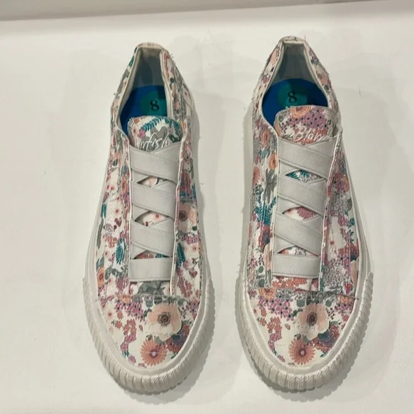 NWOT BLOWFISH MALIBU 💯 COTTON w ELASTIC STRETCH ON VAMP FOR EASY ON SNEAKERS 8M - Picture 3 of 10